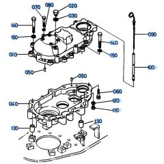 Swivel Gear Case Assembly for Kubota KH151 Mini Excavator