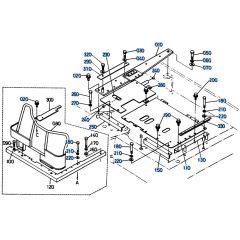 Floor Plate Assembly for Kubota KH151 Mini Excavator