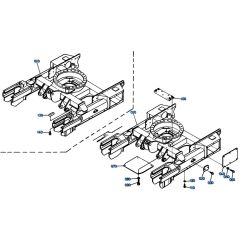 Track Frame Assembly for Kubota KH151 Mini Excavator