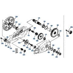 Drive Gear Assembly for Kubota KH151 Mini Excavator