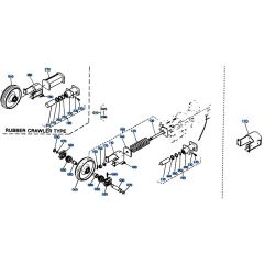 Idler Assembly for Kubota KH151 Mini Excavator