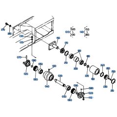 Track Roller (Rubber) Assembly for Kubota KH151 Mini Excavator
