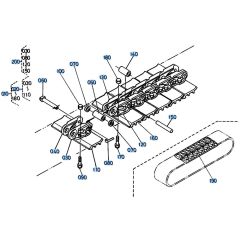 Crawler Assembly for Kubota KH151 Mini Excavator