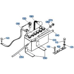 Battery Assembly for Kubota KH191 Mini Excavator