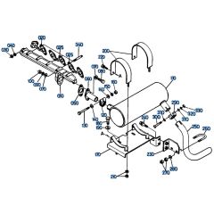 Muffler Assembly for Kubota KH191 Mini Excavator