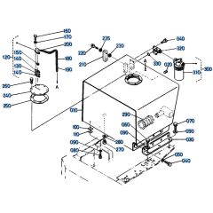 Oil Tank Assembly for Kubota KH191 Mini Excavator