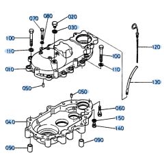 Swivel Gear Case Cover Assembly for Kubota KH191 Mini Excavator