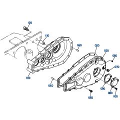 Drive Gear Case Assembly for Kubota KH191 Mini Excavator
