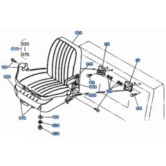 Seat Assembly for Kubota KH51