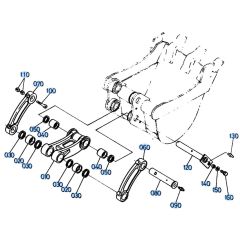 Bucket Link Assembly for Kubota KH61 Mini Excavator
