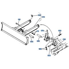 Dozer Assembly for Kubota KH61 Mini Excavator