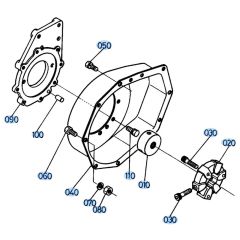 Pump Housing Assembly for Kubota KH61 Mini Excavator