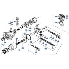 Swivel Motor Assembly for Kubota KH61 Mini Excavator