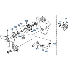 Water Pump Assembly for Kubota KH61 Mini Excavator