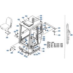 Cabin Assembly for Kubota KH61 Mini Excavator