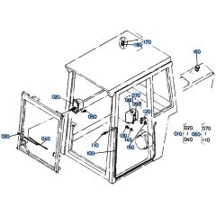 Wiper Assembly for Kubota KH61 Mini Excavator
