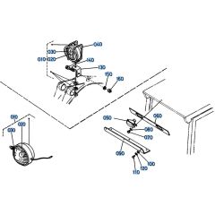 Light Assembly for Kubota KH61 Mini Excavator
