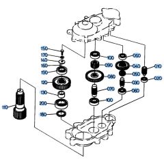 Swivel Gear Assembly for Kubota KH61 Mini Excavator