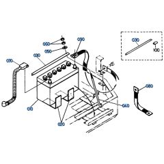 Battery Assembly for Kubota KH61 Mini Excavator