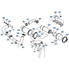 Air Cleaner Assembly for Kubota KH66 Mini Excavator