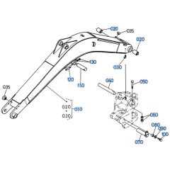 Boom Assembly for Kubota KH66 Mini Excavator