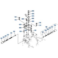 Speed Control Lever Assembly for Kubota KH66 Mini Excavator