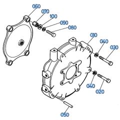 Pump Housing Assembly for Kubota KH66 Mini Excavator