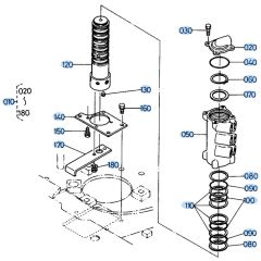 Rotary Joint Assembly for Kubota KH66 Mini Excavator