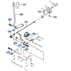 Control Lever (R/H) Assembly for Kubota KH66 Mini Excavator