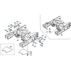 Track Frame Assembly for Kubota KH66 Mini Excavator