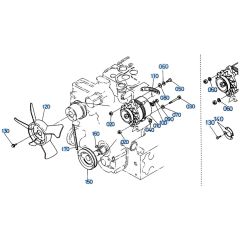 Dynamo Assembly for Kubota KH66 Mini Excavator