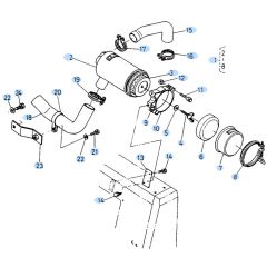 Air Cleaner Assembly for Kubota KH90 Mini Excavator