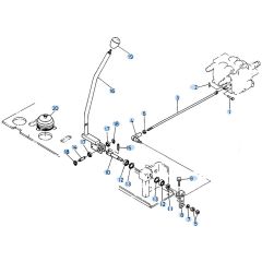 Control Lever (L/H) Assembly for Kubota KH90 Mini Excavator