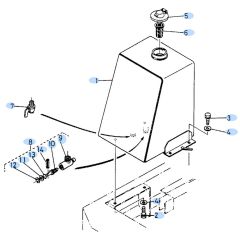 Fuel Tank Assembly for Kubota KH90 Mini Excavator
