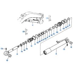 Boom Cylinder Assembly for Kubota KH90 Mini Excavator