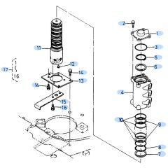 Rotary Joint Assembly for Kubota KH90 Mini Excavator