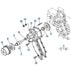 Water Pump Assembly for Kubota KH90 Mini Excavator