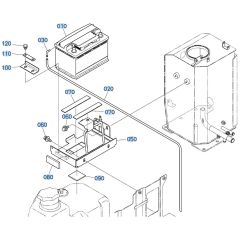 Battery Assembly for Kubota KX030-4 Mini Excavator