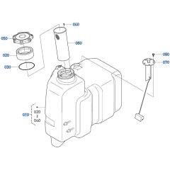 Fuel Tank Assembly for Kubota KX030-4 Mini Excavator