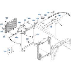 Oil Cooler Assembly for Kubota KX030-4 Mini Excavator
