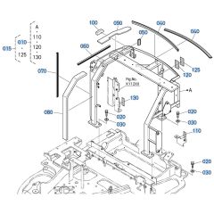 Arch Frame Assembly for Kubota KX030-4 Mini Excavator
