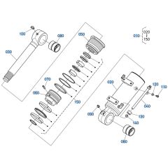 Blade Cylinder Assembly for Kubota KX030-4 Mini Excavator