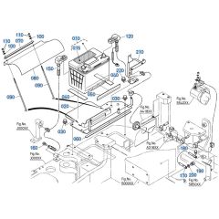 Battery Assembly for Kubota KX040-5 Mini Excavator