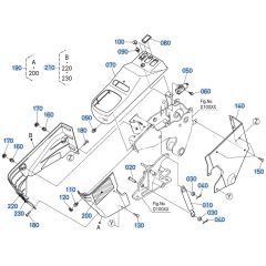 Armrest (L/H) Assembly for Kubota KX040-5 Mini Excavator