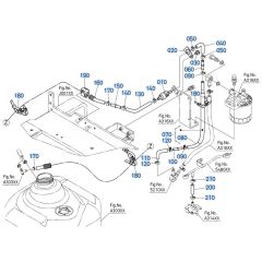 Fuel Tube Assembly for Kubota KX040-5 Mini Excavator