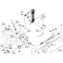 Fuel Cooler Assembly for Kubota KX040-5 Mini Excavator