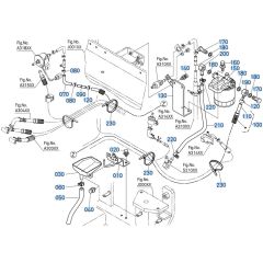Fuel Filter Assembly for Kubota KX040-5 Mini Excavator