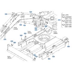 Decals for Kubota KX040-5 Mini Excavator
