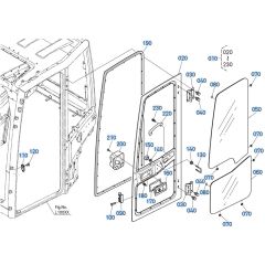 Door Assembly for Kubota KX040-5 Mini Excavator