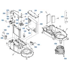 Air Conditioner Assembly -1 for Kubota KX040-5 Mini Excavator